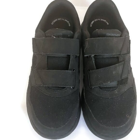 Skechers Memory Fit Final Cut Mens 12 Extra Wide Black Walking Shoes - Picture 2 of 7